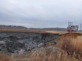 Dan River coal ash spill - impoundment and power plant - 2014